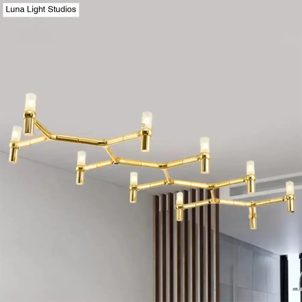 Modern white 10-head aluminum alloy ceiling pendant kitchen light