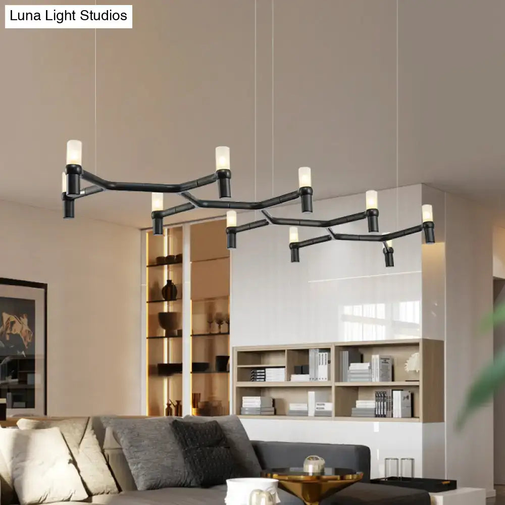 Modern white 10-head aluminum alloy ceiling pendant kitchen light