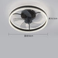Modern white 7-leaf tri-color fan lights – living room led ceiling fan