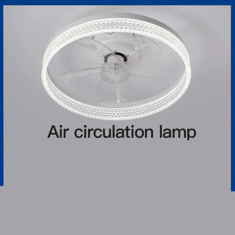 Modern white 7-leaf tri-color fan lights – living room led ceiling fan