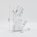 Modern white abstract resin mosaic sculpture office hand decor