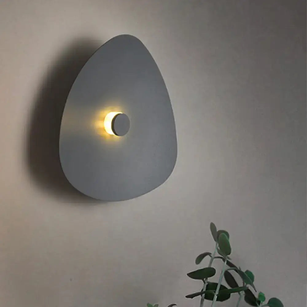 Modern white acrylic flaky sconce light bedroom wall fixture