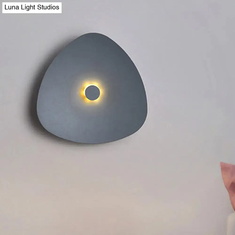 Modern white acrylic flaky sconce light bedroom wall fixture