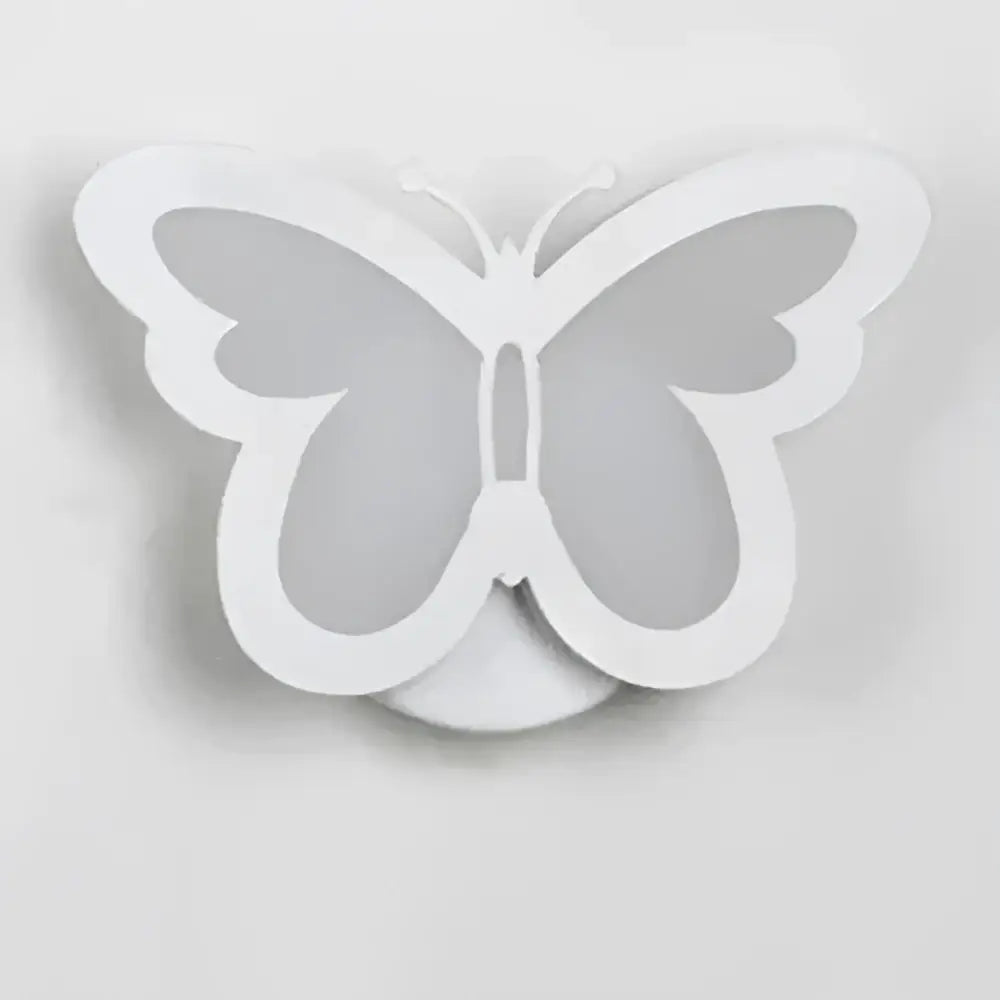 Modern white acrylic led wall sconce – childrens bedroom decor
