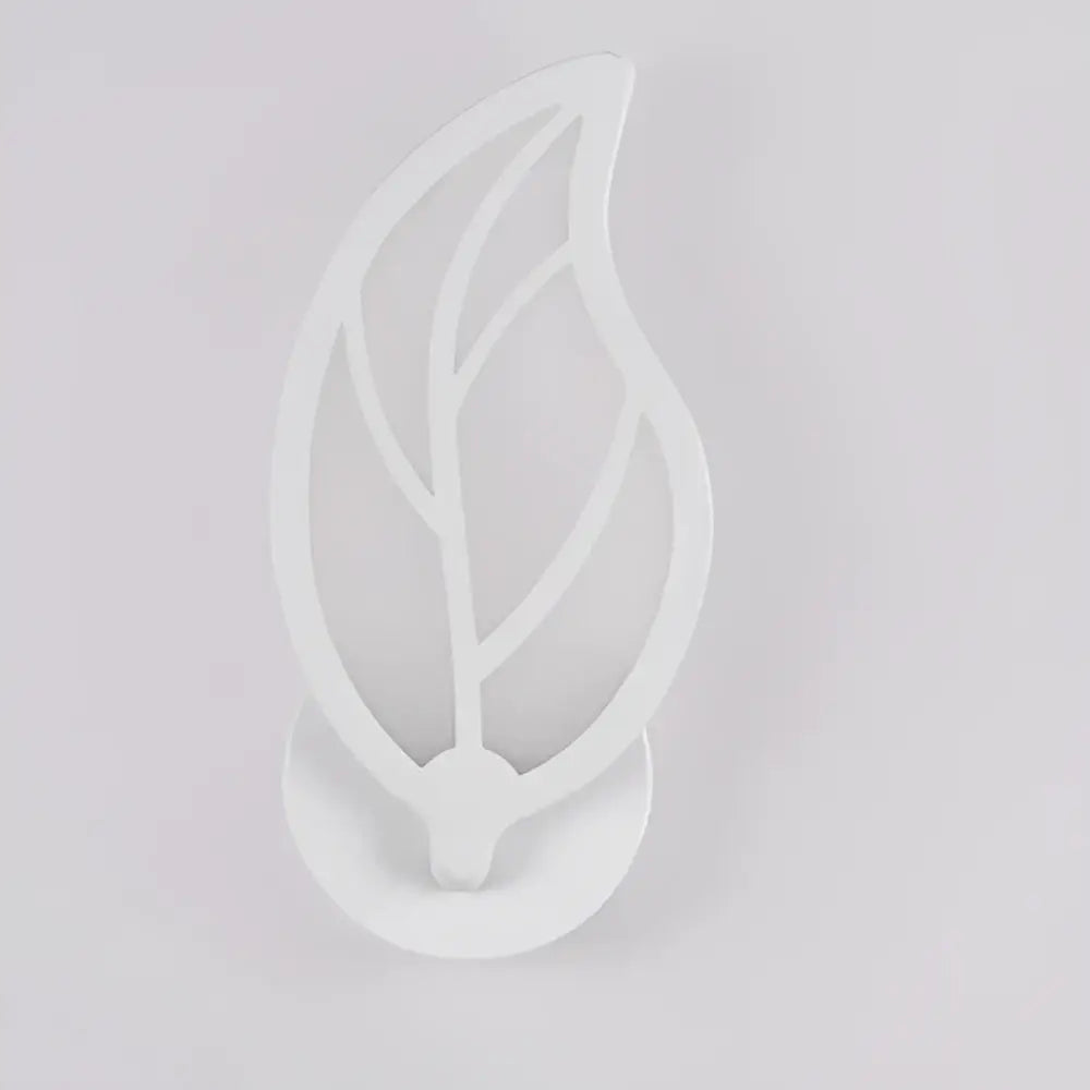 Modern white acrylic led wall sconce – childrens bedroom decor
