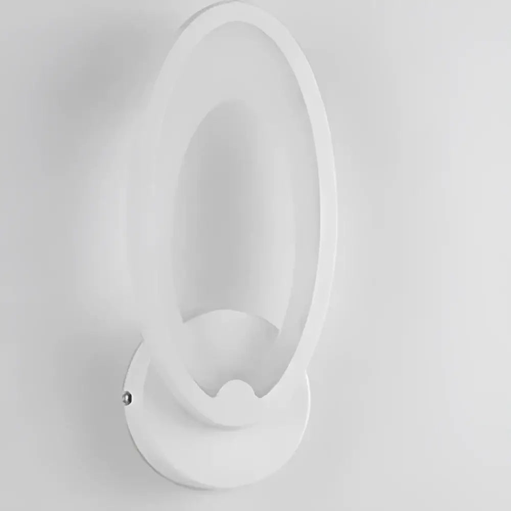 Modern white acrylic led wall sconce – childrens bedroom decor