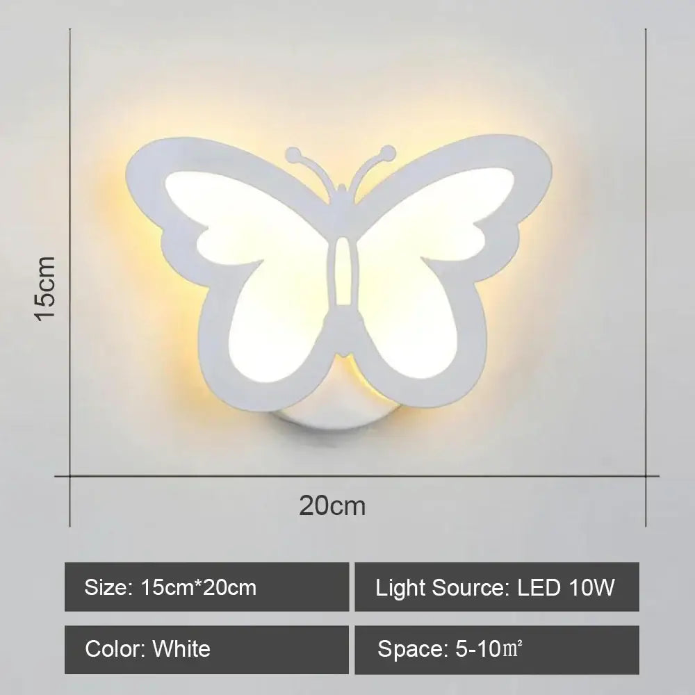 Modern white acrylic led wall sconce light for bedroom corridor