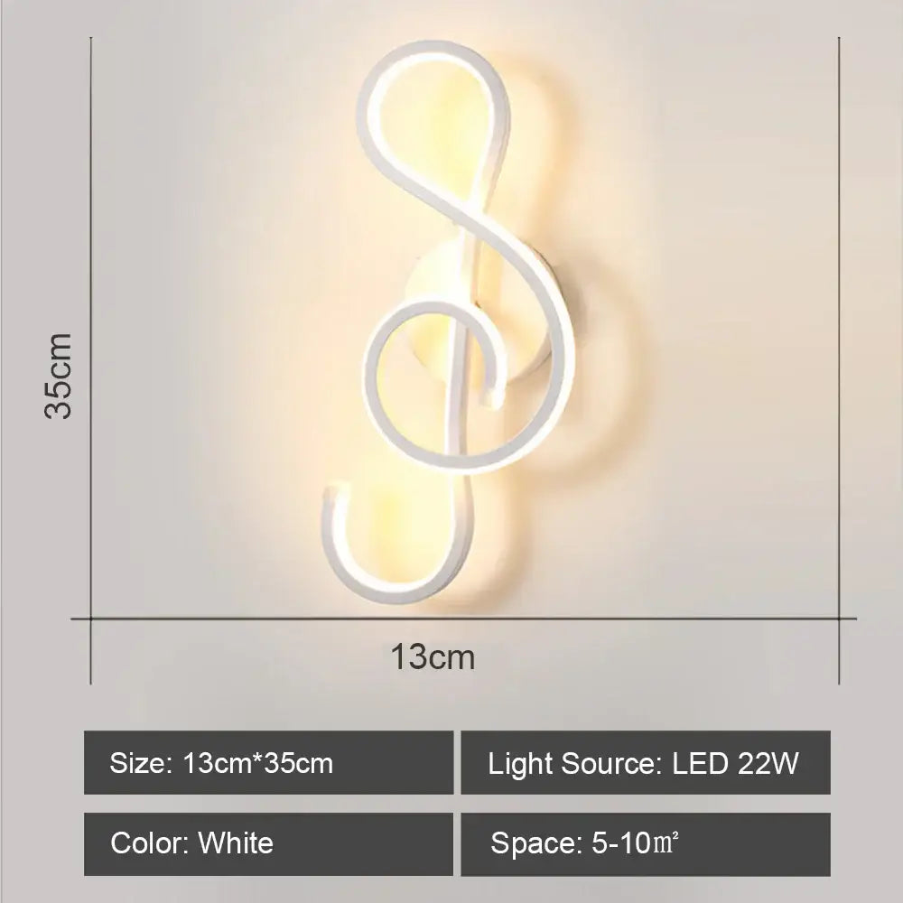 Modern white acrylic led wall sconce light for bedroom corridor