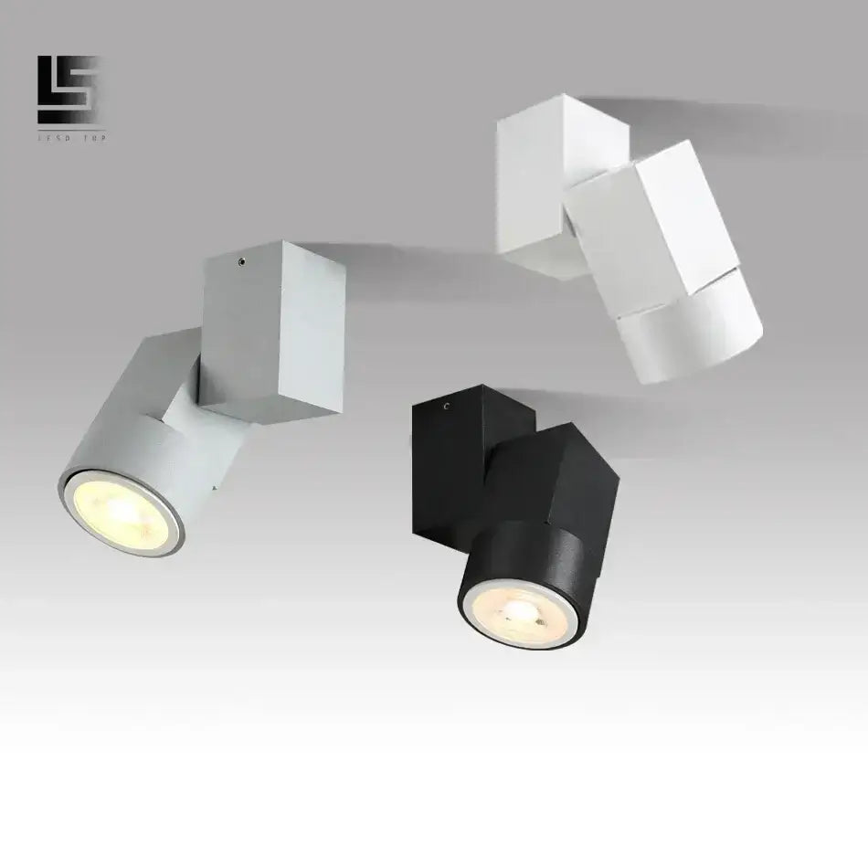 Modern white adjustable angle downlight living room spotlight fixture