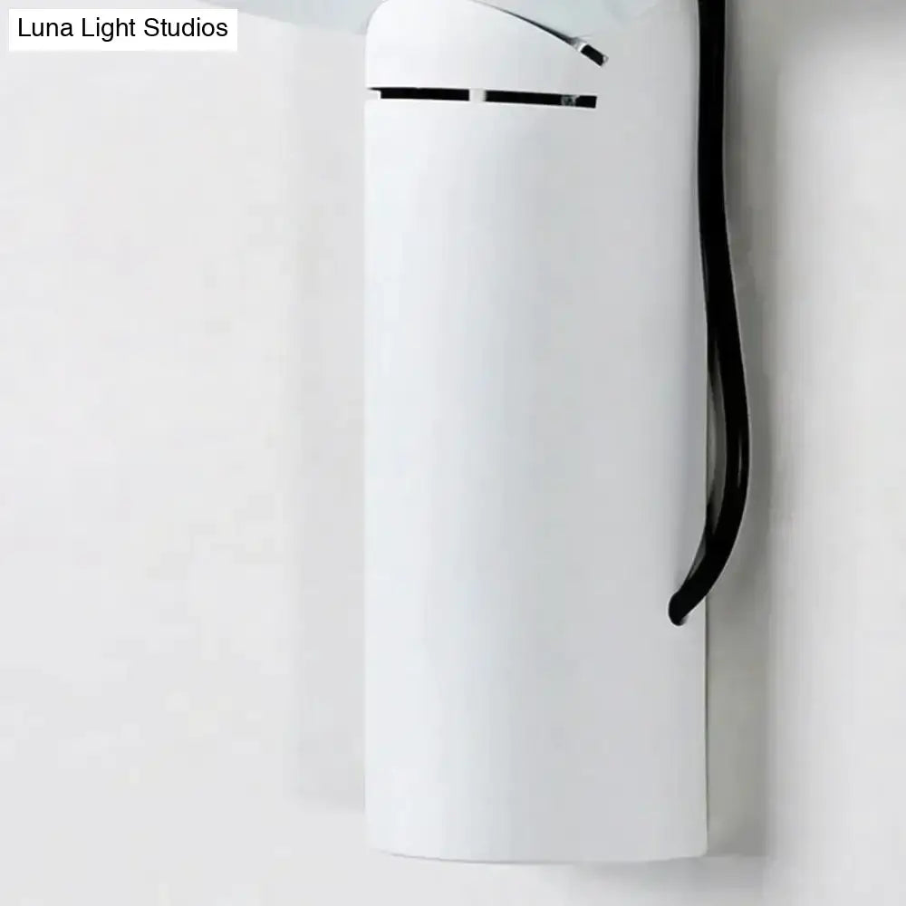 Modern white adjustable wall sconce bedroom reading lamp