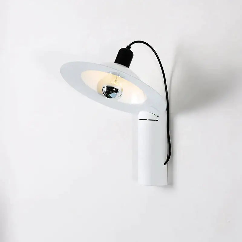 Modern white adjustable wall sconce bedroom reading lamp