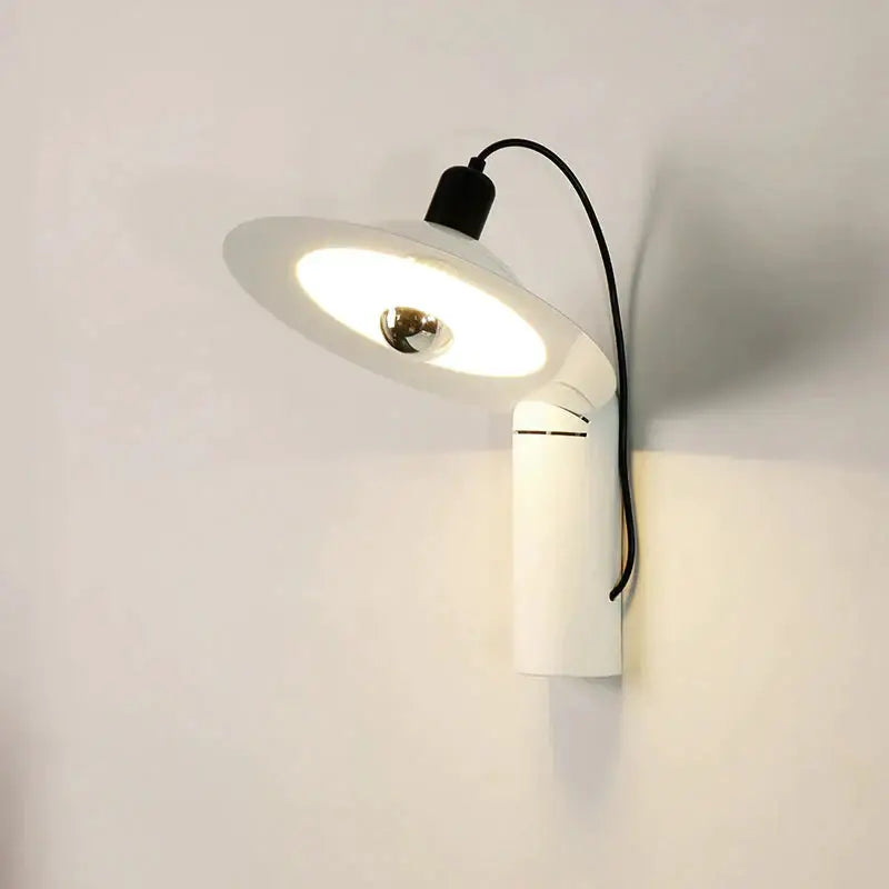 Modern white adjustable wall sconce bedroom reading lamp