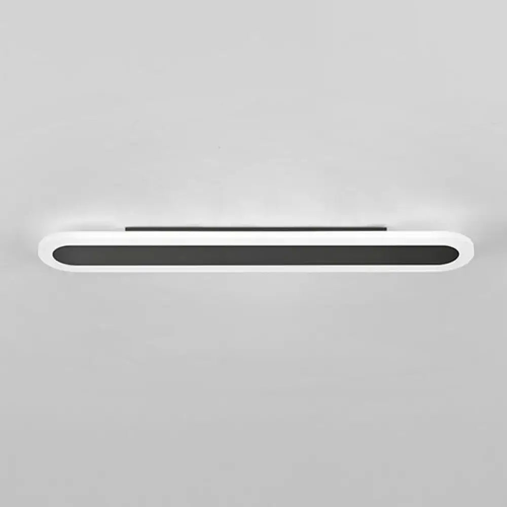 Modern white and black acrylic bar wall lamp corridor light 110v 240v