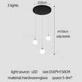 Modern white and black cream glass ball chandelier for staircase