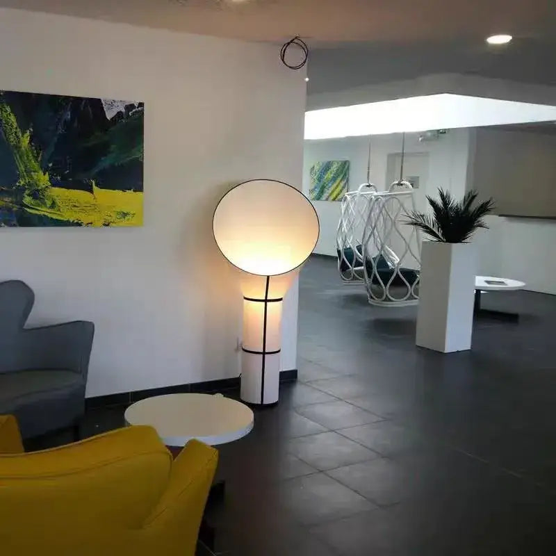 Modern white and black horn floor lamp bedroom decorative light
