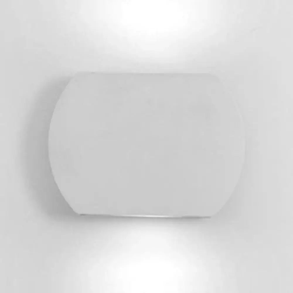 Modern white and black oval led wall lamp corridor direct wired