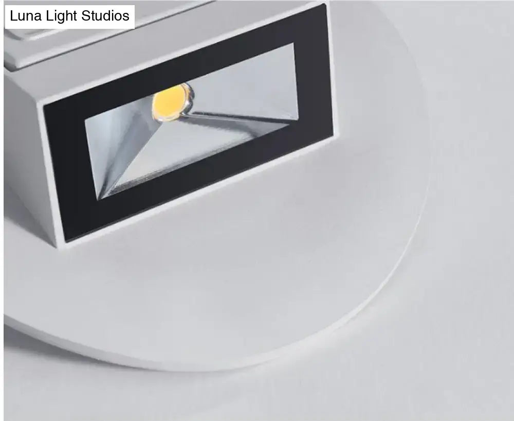Modern white and black wall sconce bedroom led spotlight