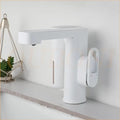 Modern white automatic sensor foam soap faucet bathroom sink mixer