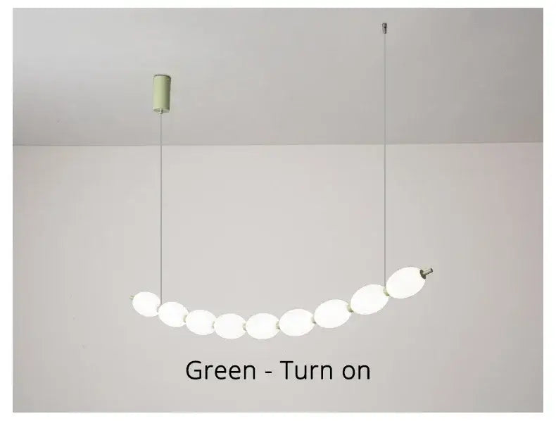 Modern white bead nordic chandelier dining room pendant light