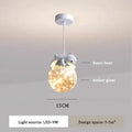 Modern white bear glass children room chandelier bedroom fairy light