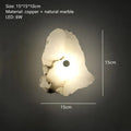Modern white & black alabaster wall lamp bedroom luxury sconce