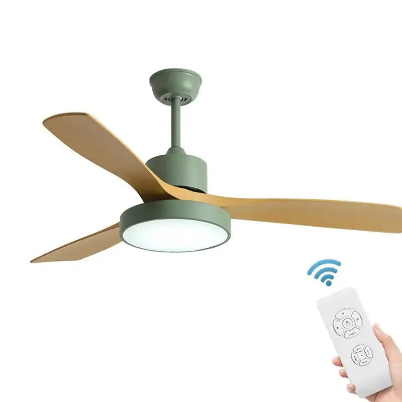Modern white & black ceiling fan with blade copper motor bedroom