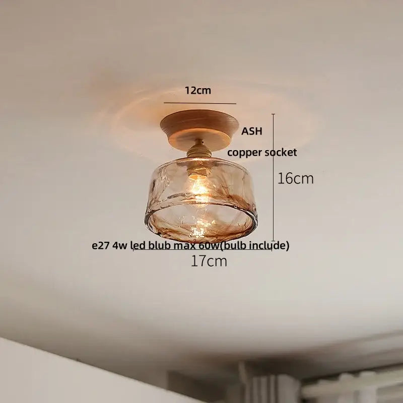 Modern white & brass ceramic led ceiling lamp bedroom lattice light