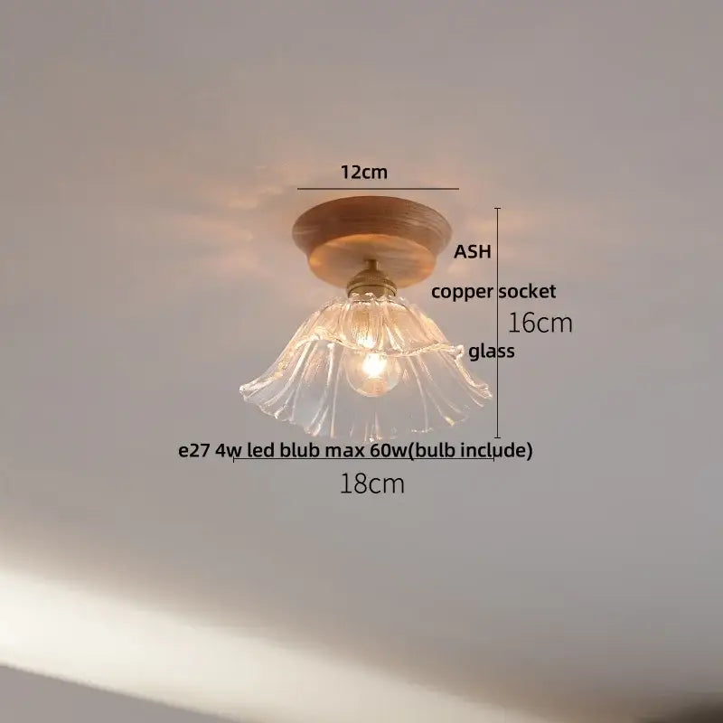 Modern white & brass ceramic led ceiling lamp bedroom lattice light