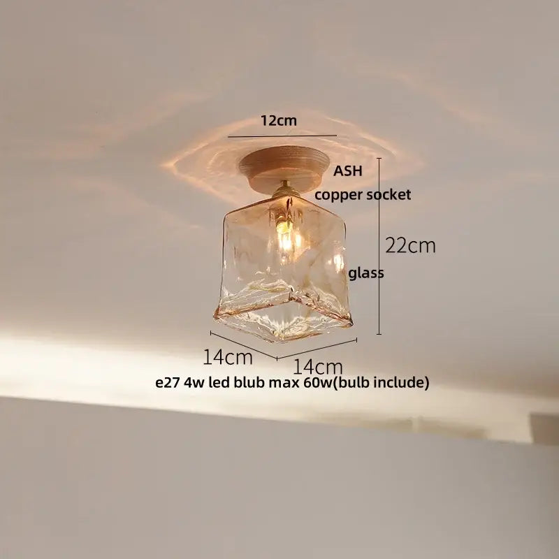Modern white & brass ceramic led ceiling lamp bedroom lattice light