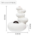 Modern white ceramic circulating water fountain living room decor