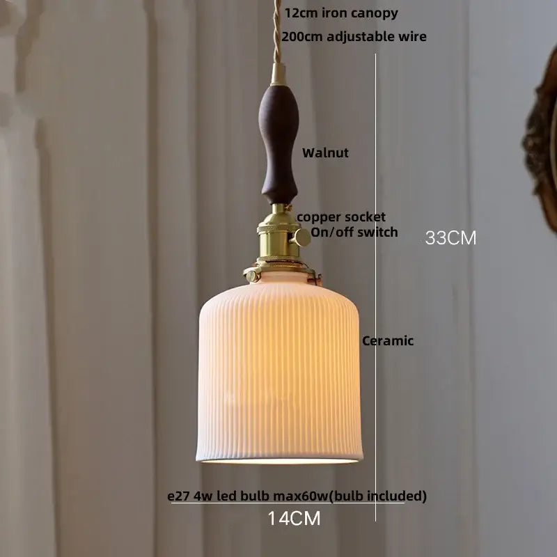 Modern white ceramic flower pendant lamp kitchen led lighting