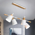Modern white ceramic nordic island light kitchen tapered shade
