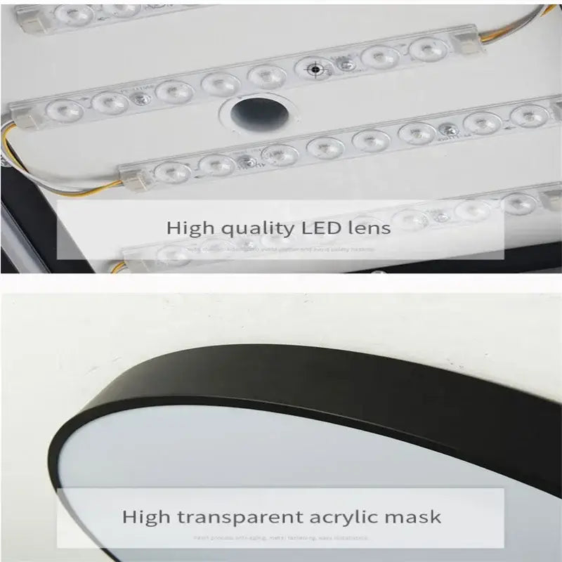 Modern white circular led ceiling aluminium lights bedroom