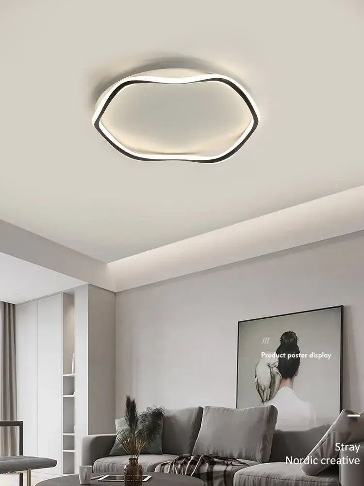 Modern white cloud led ceiling lamp for minimalist bedroom