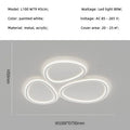 Modern white cloud ring led ceiling light for living room