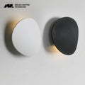 Modern white curved led wall lamp for bedroom