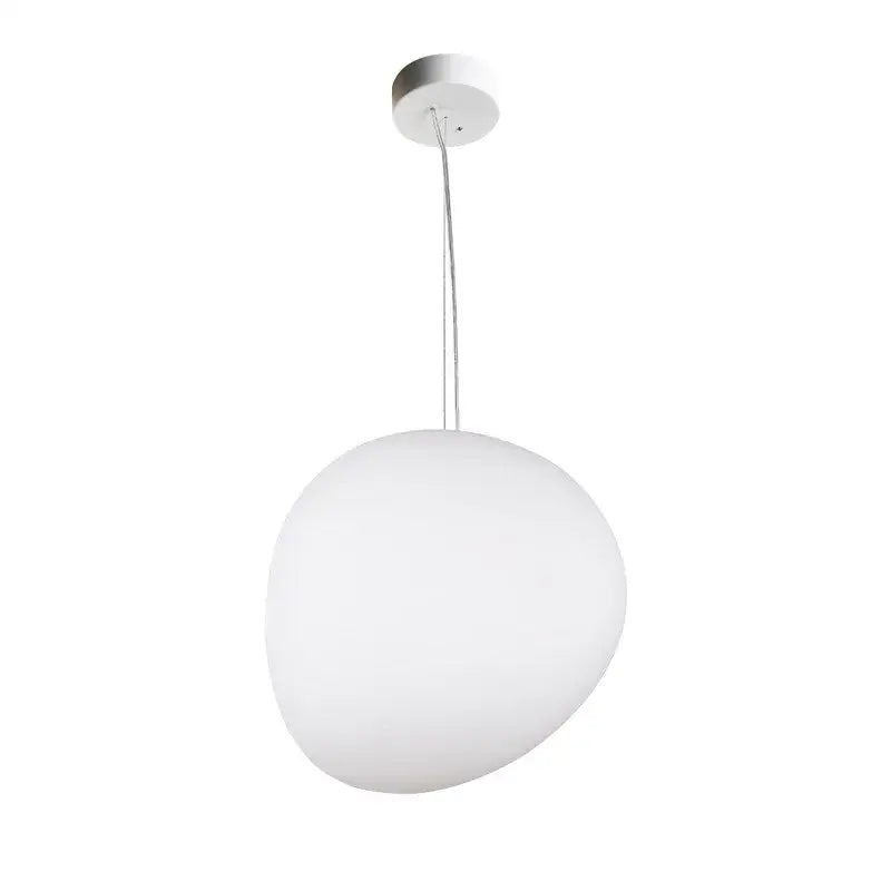 Modern white frosted glass ball led pendant light dining room set