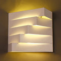 Modern white geometric wall mounted lighting living room sconce