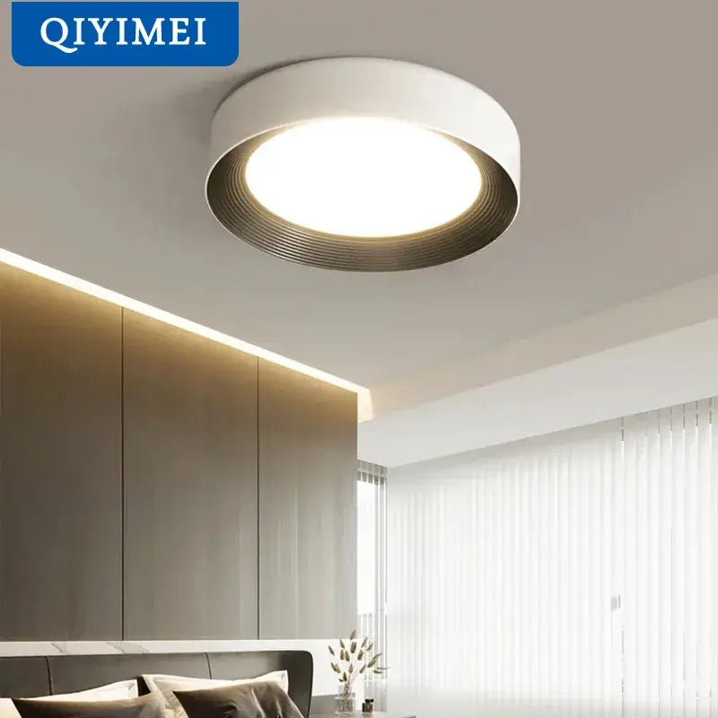 Modern white & gold decorbites circular chandelier dining room light