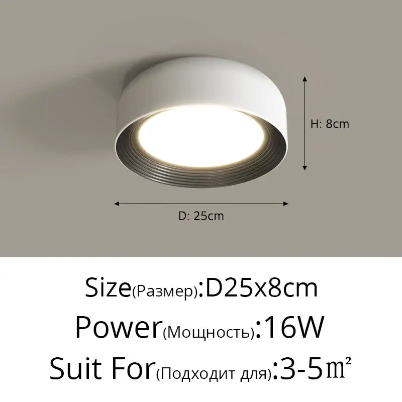 Modern white & gold decorbites circular chandelier dining room light