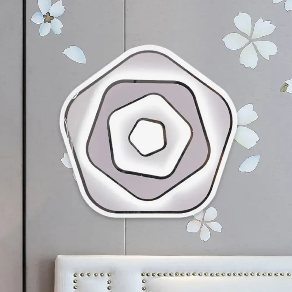 Modern white & gray sophisticated wall light for study room