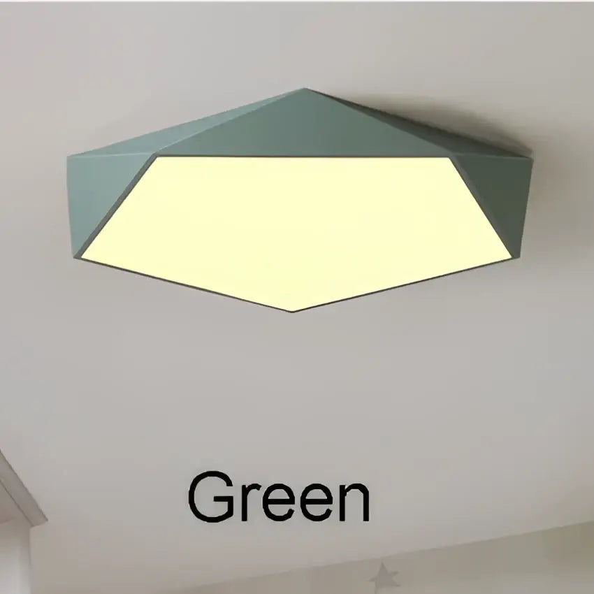 Modern white hexagonal led ceiling lamps for living room lighting