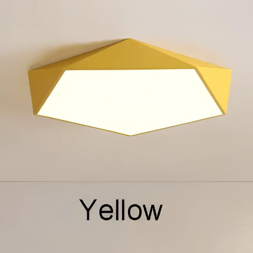 Modern white hexagonal led ceiling lamps for living room lighting
