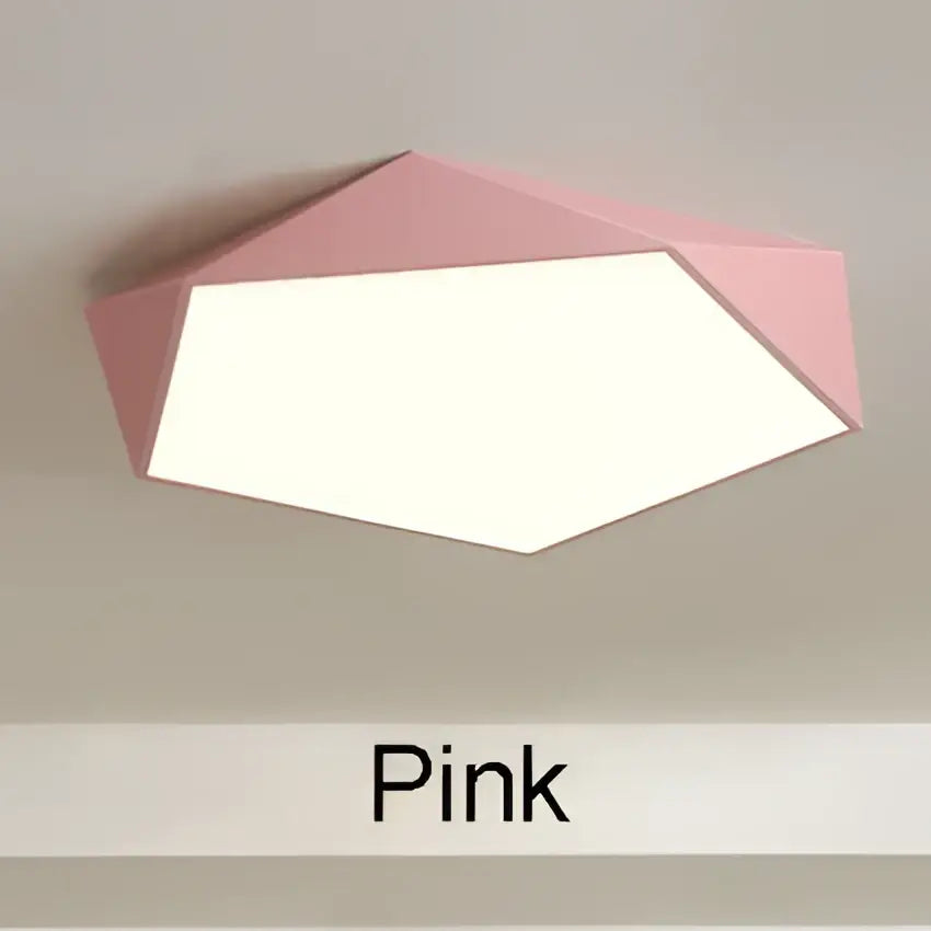 Modern white hexagonal led ceiling lamps for living room lighting
