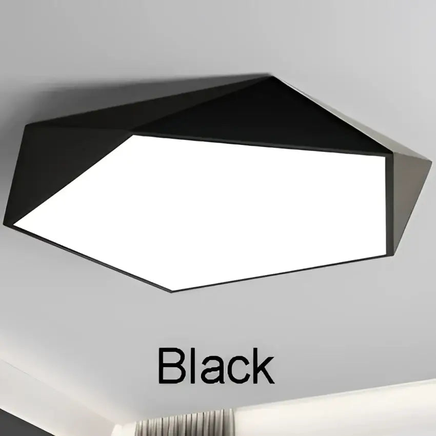 Modern white hexagonal led ceiling lamps for living room lighting
