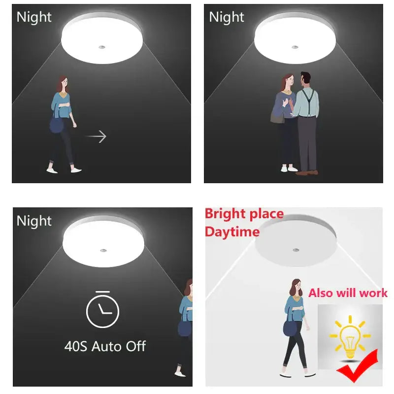 Modern white induction led ceiling light bedroom smart lamp