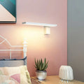 Modern white l-shaped led wall sconce living room geometric light