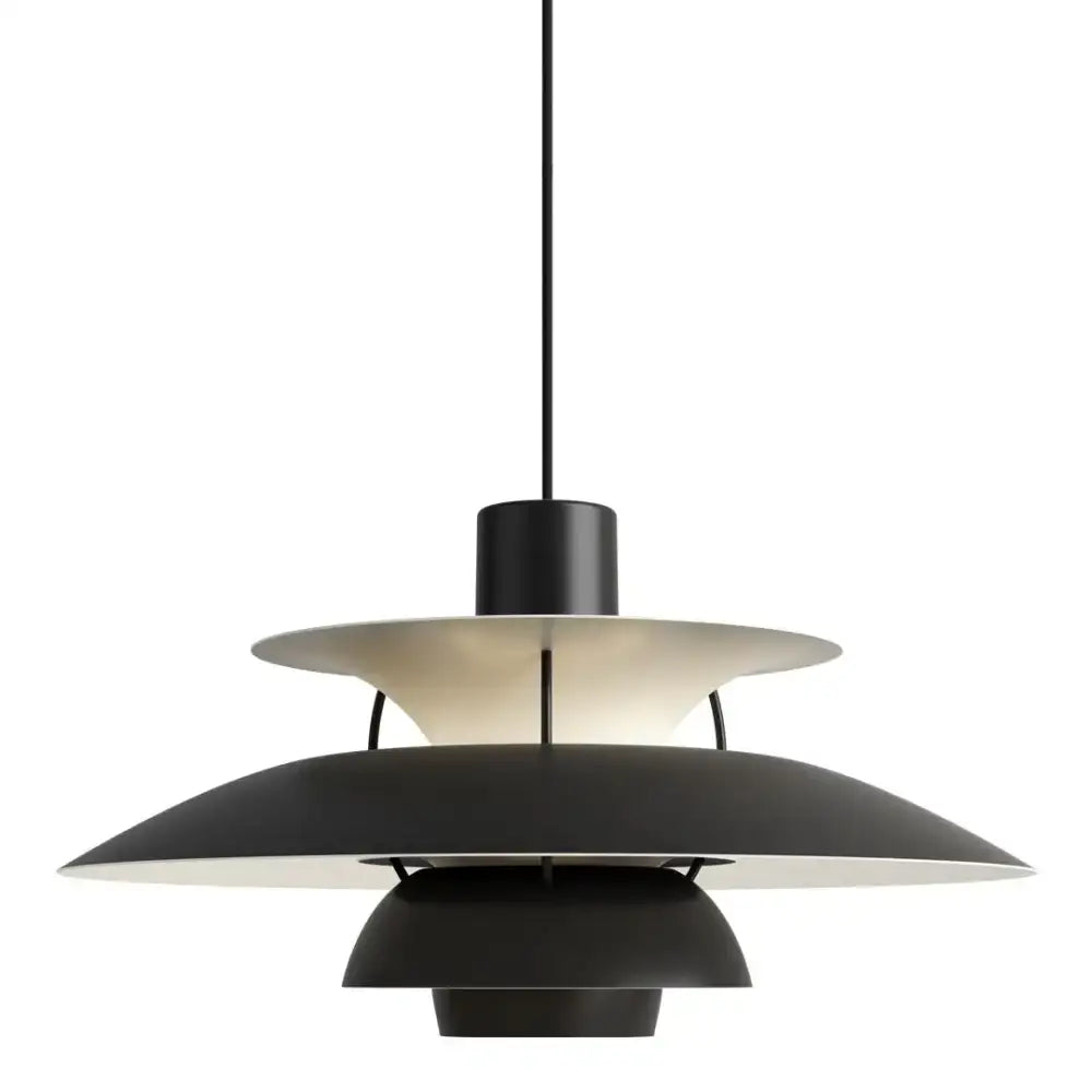 Modern white layered led pendant light for kitchen