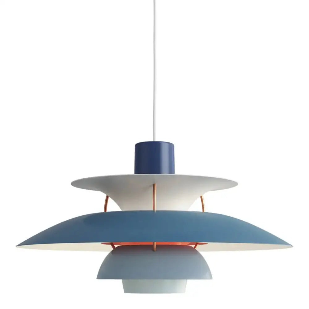 Modern white layered led pendant light for kitchen