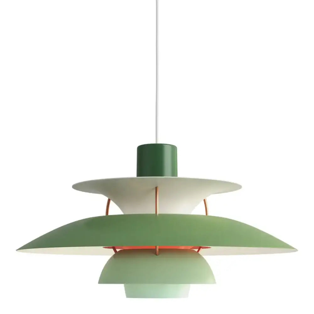 Modern white layered led pendant light for kitchen